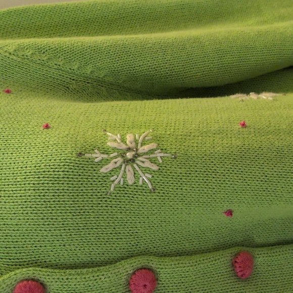 Vintage Heirloom Collectibles Santa Christmas Cardigan Sweater - Picture 4 of 16